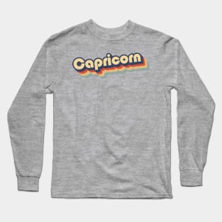 Capricorn Retro '70s Long Sleeve T-Shirt
